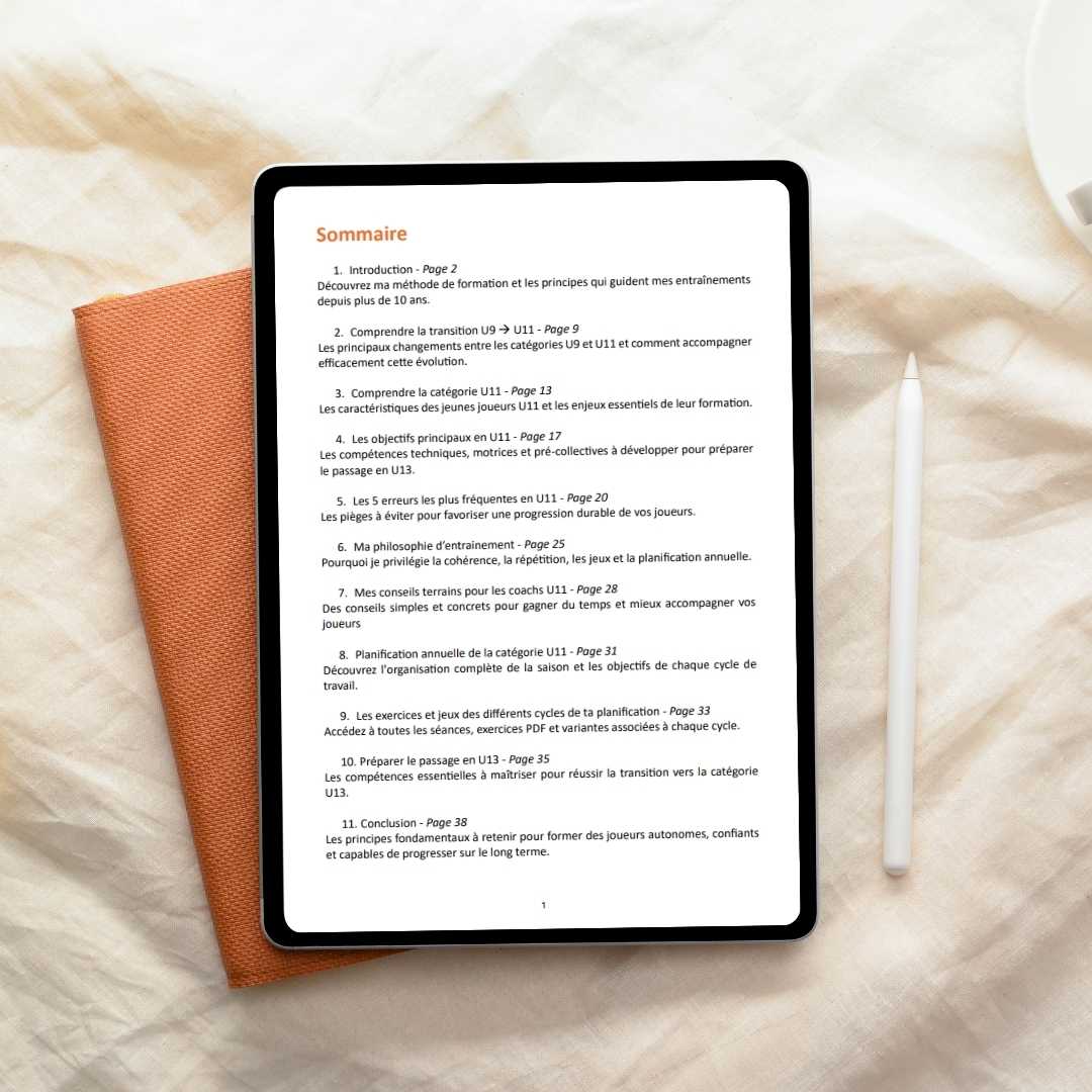 Sommaire guide complet U11